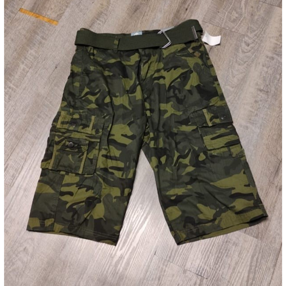 Kilburne Finch mens woodland cargo size 32 cargo short pant NWT